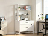 Vertical File Cabinet, 2-Drawer Filing Cabinet with Open Storage Shelves 53330321