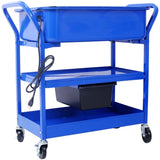Mobile Parts Washer, 20 Gallon Capacity Portable Parts Cleaner for Use with Water Based Cleaning W465P149908
