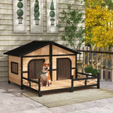 Dog House- Natural Wood 41863210