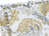 Accent Chair, Floral Armchair, Nailhead Trim, Gold and Grey Decor, Solid Wood Legs, Farmhouse 14714328