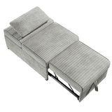 Contemporary Sleeper Sofa Chair Pillow Plush Tufted Seat 1pc Convertible Sofa Ash Color Wide-Welt B011P281839