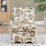 Flannel single dining chair with soft seat cushion and backrest, no armrests, matching pillow can be W487P221667