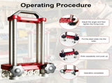 7in Sheet Metal Roller, Metal Roofing Tool, Portable Sheet Metal Fabrication, 0-100&deg Bending 03321071