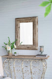 ZNTS 30x2x39" Rectangle Wall Accent Mirror with Distressed Wood Frame W2078P154685