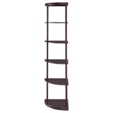 Cappuccino Corner Bookcase B062P145518