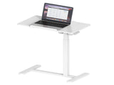 Techni Mobili Sit-to-Stand Rolling Adjustable Laptop Cart, White B031P491733