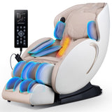 ZNTS BOSSCARE 3D Zero Gravity Massage Chair,Full Body Shiatsu Recliner with APP Beige W730P162476