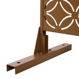 Outdoor & Indoor Privacy Metal Privacy 76" H48" W, Freestanding Decorative Privacy W465P193217