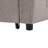 55.9" Convertible Sofa Bed Loveseat Sofa with Three USB Ports, Two Side Pockets, Two Cup Holders and WF322620AAR