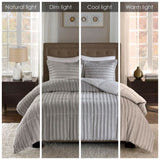 Full/Queen Faux Fur Comforter Mini Set B03596919