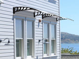 HT-100 x 80 Household Application Door & Window Rain Cover Eaves Canopy White & 87203302