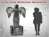 5.5-foot Halloween decorations with wing flutter 79834947