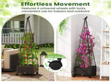 2-in-1 garden bed with plant boxes and trellis 47957466