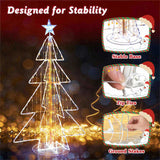 5ft Lighted Christmas Tree - 454 Dazzling LEDs, Star Topper, Wind/Snow/Sunproof, Indoor/Outdoor 46785770