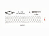 26.87 x 3.94 FT Gravel Grid, 2" Permeable Geo Grid Driveway Stabilizer for Garden, Patio & RV 09819082