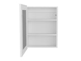 Medicine Cabinet 25.7" H, 1 Door, 3 Shelves, 1 Mirror, White B097P250882