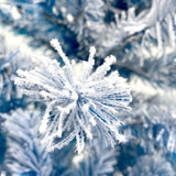 6FT Pre-Lit Hinged Artificial Fir ChristmasTree, Xmas Snow Flocked Artificial Holiday Christmas PX292921AAM