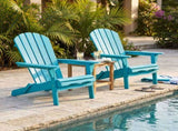 Wood Patio Chair for Garden Outdoor Wooden Folding Embossed Adirondack Chair Solid Wood W1390P462315