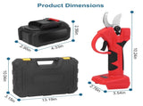 21V Electric Pruning Shears Cordless Tree Pruner Branch Cutter Gardening Scissors With 2 Pack 02411841