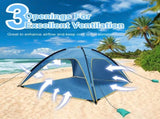 Beach Tent Sun Shelter UPF50 UV Protection, 6.9x6.9ft Beach Canopy Tent for 4-6 Adults, Portable 39762676