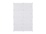 8 Cube Organizer Stackable Plastic Cube Storage Shelves Design Multifunctional Modular Closet 74329266