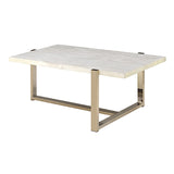 White and Champagne Coffee Table B062P189196