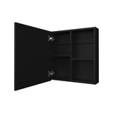 Morenci Medicine Cabinet With Included Mirror And 1 Door, Black B128P237177