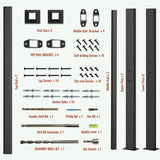 Hand Rails for Outdoor Steps, 3-4 Step Handrail 2 Pack T3210P298173