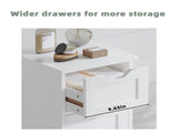 Bathroom Floor Cabinet with 4 Drawer, Freestanding Wooden Storage Organizer for Bathroom & Hallway, 73758174