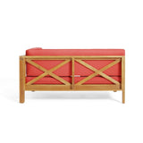 ZNTS BRAVA X-BACK RIGHT CORNER BENCH, RED 57968.00RED