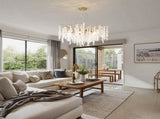 10-Light Chandelier Grape Crystal Ceiling Lamp, 10-Lights Modern Farmhouse Ceiling Ceiling Hanging W5008P466528