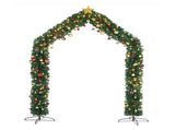 240*40*260cm 1860 Branches PVC Christmas Arch Holiday Arch Decoration Green 47929880