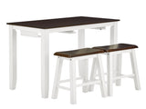 Bar Table and Chairs Set, 4 Piece Table Set, Industrial Breakfast Table Set, for Living Room, W487P331242