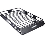 Rooftop Cargo Carrier BasketMotoring Roof RackTop Mount Roof Rack 64black steel W46540103