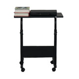 ZNTS [Old code:95215897]Removable P2 15MM Chipboard & Steel Side Table with Baffle Black 06319375