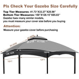 Replacement Canopy Top for Lowe's Allen Roth Heavy Duty Roof Top with Air Vent 10X12 W419P208851