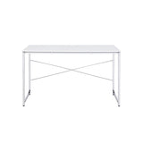 Tennos White & Chrome Finish Writing Desk B2726P287549