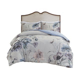 King/Cal King 3 Piece Cotton Printed Duvet Cover Set B03597364