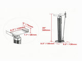 5000 lbs Capacity RV Slide Out Support Jacks, 20"48" Adjustable Stabilizer, Heavy-Duty for Camper & 95626067