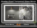 20x28 Inch Frameless LED Bathroom Mirror,Smart Mirror T3757P347025