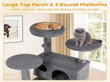 52" Tall Cat Tree Tower with Perches & Condos, Multi-Cat Playground with Scratching Posts 81736310