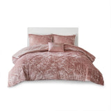 ZNTS King/Cal King Velvet Comforter Set with Throw Pillow B03595940