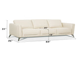 Malaga Cream Top Grain Leather Sofa B2726P498542