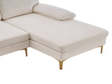 U-Shaped 4-Seat Indoor Modular Sofa Creamy-White 66522610