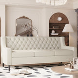 78.75'' 3-Seater Sofa, Button Tufted Backrest with Comfy Cushion, Mid Century Modern Couches for W680P188556