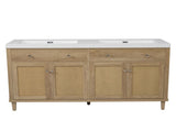 60 Inch Bathroom Vanity with Double Sink , Large Storage Space with 2 Tip-Out Trays / 00545657