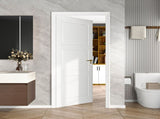 24" X 80"3-Panel Slab Door ,French Interior Door Paintable MDF Door Panel,Pre-Assembled Panel for W5277P522620