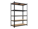 45 x 90 x 180cm 5 Tiers Powder Coated Storage Rack Black 83280771