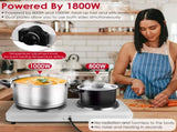 Portable Infrared Dual Hot Plate - 2 Burners for Simultaneous Cooking, 302-1022 Stepless Temp, 29029564