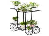 Paint Car Shape 6 Plant Stand Black 63180660